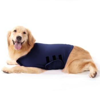 Dog Anxiety Jacket Calming Coat Thunder Anti- Anxiety Dog Jacket Lightweight Thunder Dog Wrap Dog Wrap for Anxiety Stress Relief (Light Grey XL)