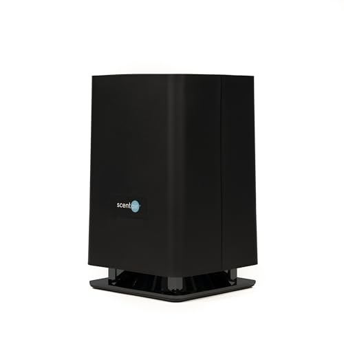 ScentAir Whisper Essential | Diffuser Machine Scents up to 800 Sq. Ft Room Compatible with Alexa & Google WiFi & Bluetooth Enabled Cartridge Sold Separately (Black)