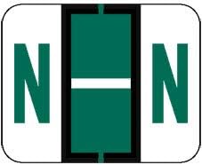 Doctor Stuff - Etiquetas para carpetas de archivos, letra del alfabeto N, productos TAB 1286 - A1283 Series  A1286 Series compatibles con pegatinas