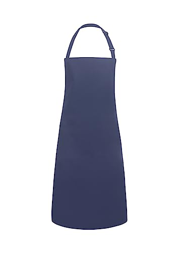 Karlowsky BLS 4 PURE Latzschürze BASIC mit Schnalle, 65% Polyester/35% Baumwolle, Marine, Einheitsgröße