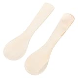 Mikinona 2 piezas Cucharas de Nácar para Servir Caviar y Postres de Cucharas para Helado y Huevos con Diseño Minimalista y Elegante Aptas para Degustación y Presentación