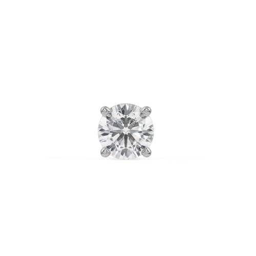 Image of Avir Lab-Grown Round Diamond Solitaire Stud Earrings for Men - Yellow Gold, One Size