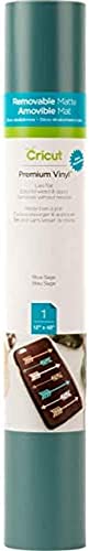 Cricut Premium Permanent Vinyl (12 x 48 ), Strong Adhesive Lasts for 3 Years, UV & Water-Resistant, Perfect for Indoor-Outdoor DIY Projects, Compatible with Cricut Machines, Blue Sage