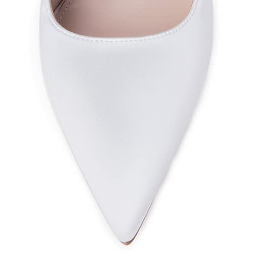 FSJ Women Sexy Prom Pointy Toe High Heel Stiletto Pumps Closed Toe Slip On Swallow Tailed Dress Wedding Party Shoes 4-15 US4