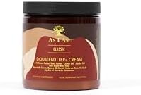 As I Am Double Butter Cream - 8 Ounce - Rich Daily Moisturizer - Soft and Shiny Curls and Coils - Repairs Split Ends - Strengthens Hair - Enriched with Pro-Vitamin B5