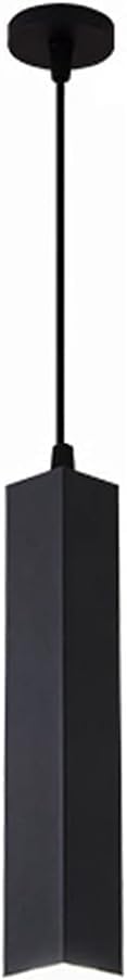 Lámpara suspensión LED 3W tubo negro para cocina, comedor y decoración interior moderna
