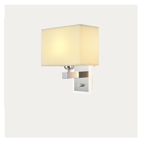 Applique chambre retro lampe de chevet tissu classique couloir maison