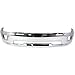 Evan Fischer Front Bumper Compatible with2011-2012 Ram 1500, Fits 2009-2010 Dodge Ram 1500 Chrome with Rectangular Fog Light Holes All Cab Types