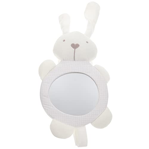 Toddmomy Car Mirror Bunny Design Safety Car Mirror for Rear Facing Seats Simple Installation Durable Fun Observation Tool