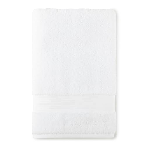 Peacock Alley Liam Turkish Bath Towels - 600 Gram Weight, Extra-Long Staple Low Twist Cotton - Luxury Bath Towel Collection in 4 Colors - Bath Towel (White)