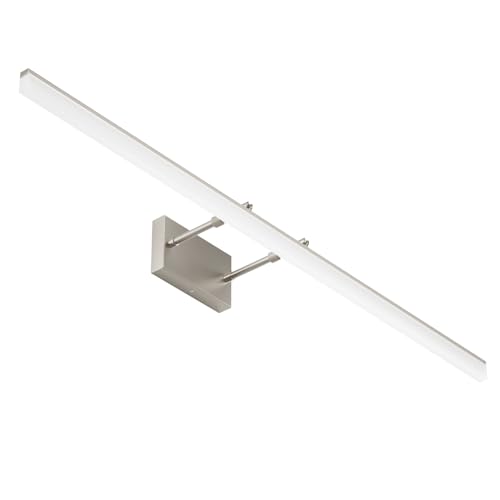 Aipsun 48inch Brushed Nickel Bathroom Llight Fixtures LED Vanity Light Adjustable Modern Vanity Lights Over Mirror Rotatable Lighting 5500K