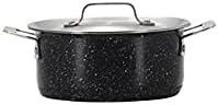 Bon Chef 60025GALAXY 40 oz Hotstone Galaxy Cucina Pan with Lid - Induction Bottom