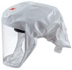 3M Medium/Large Polypropylene S-Series Versaflo White Headcover With Integrated Head Suspension (For Use With Certain 3M Powered Air Purifying And Supplied Air Respirator Systems) 5/EA