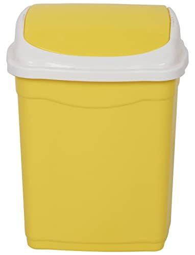 Click to enlarge ARISTO Plastic Swing Dustbin,28 Ltr Yellow