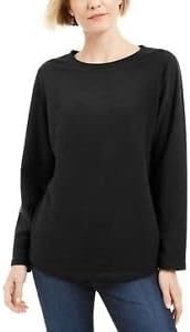 Karen Scott Sudadera deportiva de forro polar para mujer, color negro, talla S, Negro, S