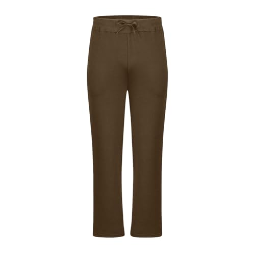 Mens Fleece Lined Sweatpants 2025 Open Bottom Baggy Running Pants Drawstring Workout Hiking Jogger with Pockets2