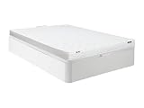  Vente-unique-Conjunto 140 x 190 cm canapé Blanco + colchón de Espuma de 15 cm - Zeus de YSMÉE
