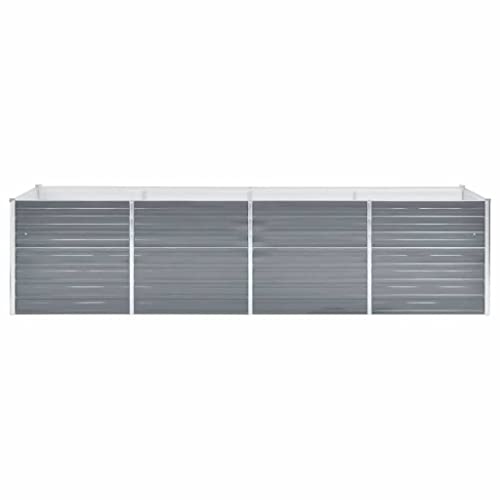 Hochbeet vidaXL aus verzinktem Stahl 320 x 80 x 77 cm