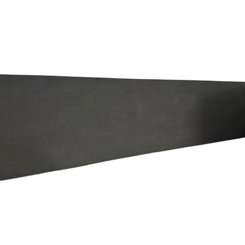 Moldura Guarnição Rodameio Eva Autocolante Liso 10cm x 5mm 5 Metros (Preto)