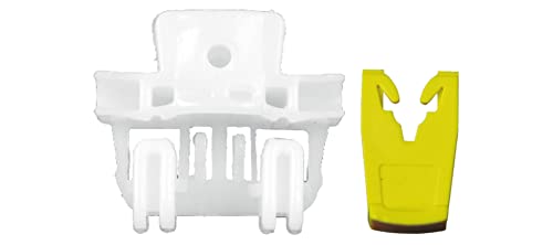 Bossmobil Kit de réparation de lève-vitre d'origine compatible avec Clio II 4 portes, avant gauche ou droit, année de construction : 98-05, clips, clip, clip coulissant, 7701207254