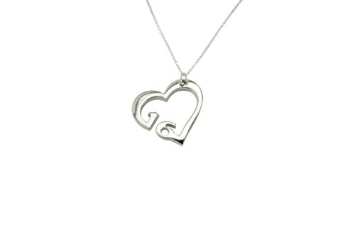 16 Year Wedding Anniversary Necklace - Heart Shaped with 16 Year Cut Out Design