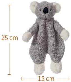 Miniatura 8 de Apricot Lamb Manta de seguridad de animales de peluche, koala gris, manta de personaje para guardería, felpa de lujo para acurrucarse (koala gris,