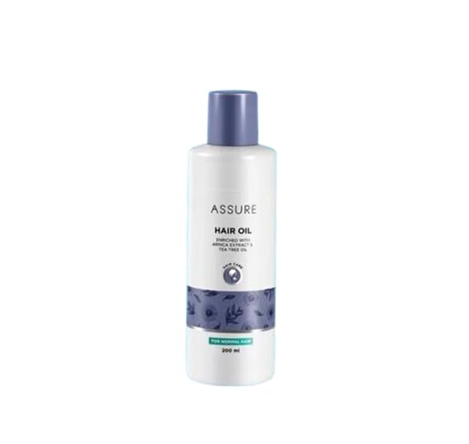ASSURE Hair Oil is enriched with Arnica Extract and Tea Tree Oil to provide complete nourishment for normal hair. Its lightweight formula helps moisturize the scalp, strengthen hair roots, and improve hair texture. Regular use helps keep hair soft, smooth, manageable, and healthy-looking. Suitable for everyday hair care and scalp massage. pack of 1-picture-39