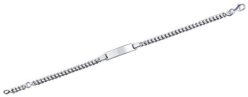Pulsera de plata 925 para niños Tata Gisèle con malla de espiga y estuche