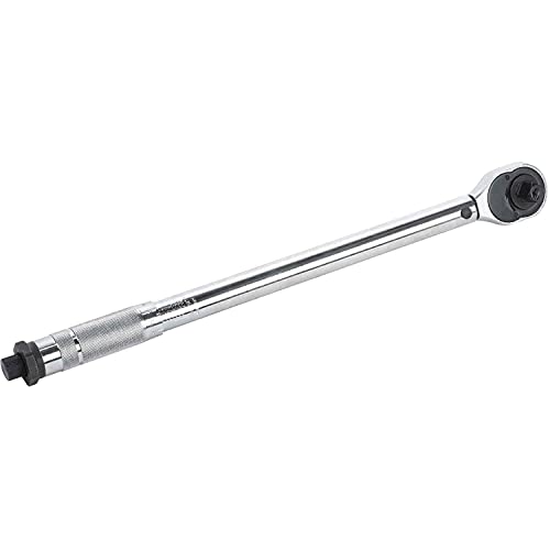 JEGS Torque Wrench | 1/2 “ Square Drive | 10 to 150 ft/lbs | 18” Long | Chrome-Plated Steel