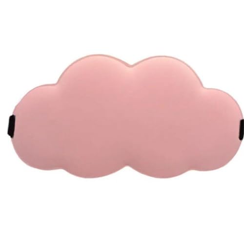 Cemaystic 雲型アイマスク ? 目隠し3D設計で睡眠時光遮断、旅行や昼休みに適した男女兼用アイピロー (ピンク)