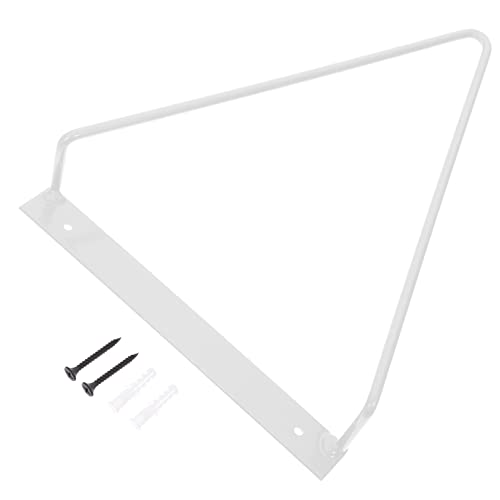 Cabilock Triangular Wall Record Holder Display Rack for Albums Easy to Install Wall Mount Storage for Home Office School and Lounge