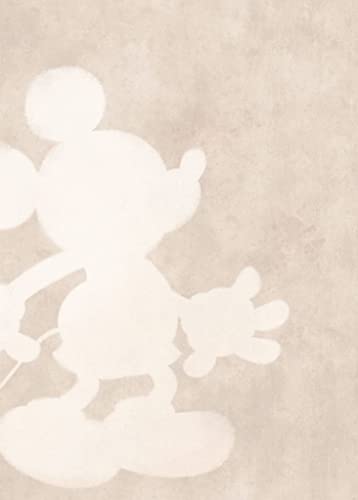 Komar Disney IADX4-052 Non-Woven Photo Wallpaper Mickey Contour Dimensions 200 x 280 cm (W x H), Grey, Red, Brown - Image 3