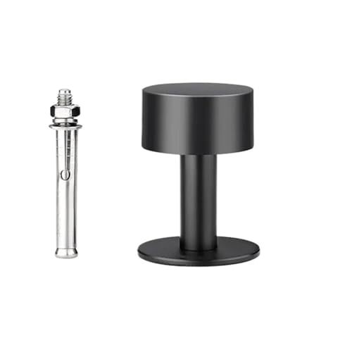 �X�e�����X�|�S���h�A�X�g�b�v��p���`�z���_�[�X�g�b�p�[���ǂɎ��t����ꂽ�B�s�v�̃h�A�X�g�b�p�[�n�[�h�E�F�A(Silver 40mm)