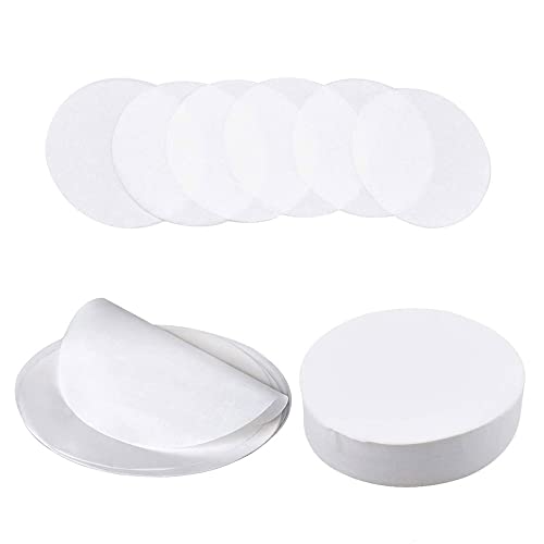 WHPromLang 500PCS Burger Paper 3.14'' Baking Parchment Circles Burger Separator Discs for Kitchen Baking Beef Burger Patties Springform Cake Tin Round Cake Tin, White