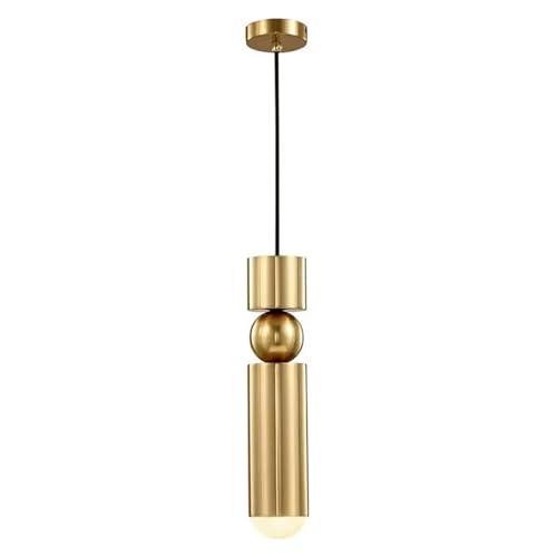 Lampe suspendue simple LED en métal noir pour table à manger et design escalier entrée moderne