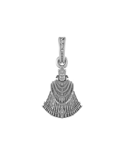 Pendentif Baba Khatu Shyam en argent 925 modèle ciselé de 3g