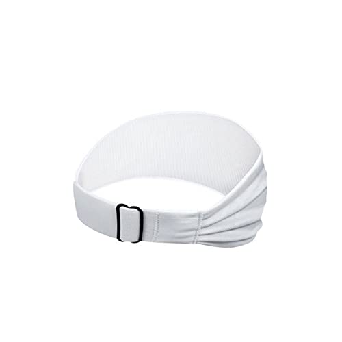 Bandeaux de sport Bandeau anti-transpiration Bandeaux de sport Élastique Yoga Gym Course à pied Cyclisme Bandeaux de tête Foulard Réglable Bandeau de transpiration Bandage Hommes Femmes (Gris) (Blanc)