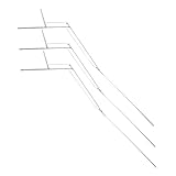 Yardwe 3 Stück Faltbare Regenschirmrippen Ersatzteile aus Korrosionsbeständigem Metall Langlebige Reparatur Zubehör für Faltbare Regenschirme Silberne Schirmknochen Ersatzteile