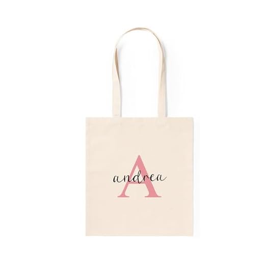 desiGntec tote bag personalizable, bolsa de algodon y poliéster personalizada con inicial y nombre, Bolsa multiusos, Bolsa de viaje, Bolsa de vinilo termoadhesivo textil Montaje a Mano