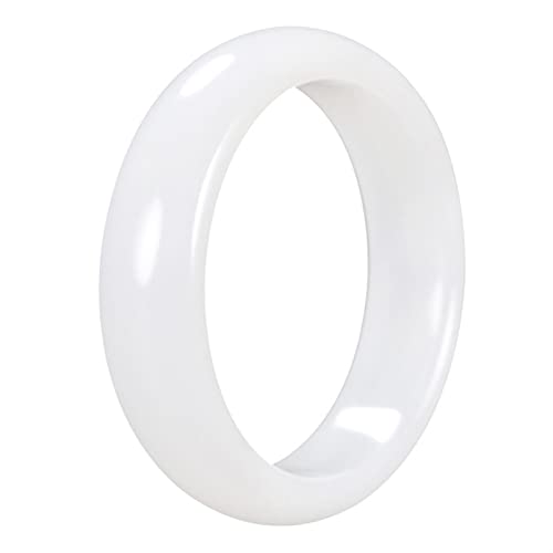 Bracelet en jade Hetian véritable pour femme : bijou en jade blanc et boîte-cadeau