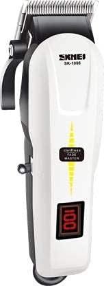 Image of SKMEI SKT1008W Professional Hair Straightener & Clipper For Men and Women | Corded Hair Trimmer with Quiet Operation and Dteachable Heads | Hair Styling Trimmer with LED Power Indicator, White