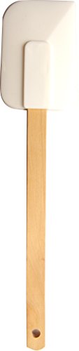 BIRAMBEAU - Ustensiles de Cuisine en Bois - Raclette Souple - Manche Bois – Spatule 24cm - Multi-usage – Pâtisserie