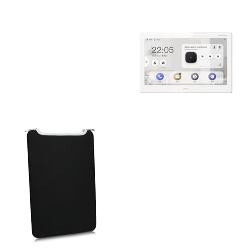 BoxWave Case Compatible with Hikvision DS-KH9510-WTE1 (10.1 in) - SlipSuit, Soft Slim Neoprene Pouch Protective Case Cover - Jet Black