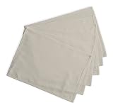Calicot Placemats 100% Cotton Decorative Set of 6 Cloth Place Mat Washable Dinner Placemat, Holiday,