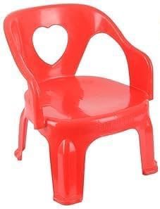 Bharat Sales Special Plastic Kids Chair in Red – Modern Comfortable Chair with Armrest & Backrest | Lightweight Durable Child-Safe Study Dining & Play Chair | Easy to Clean Solid Back Design-image-0