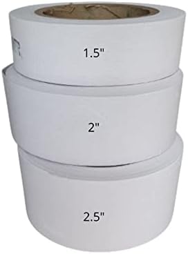 Artonezt Iron-on Interfacing Fusible Canvas Interlining Buckram Roll for Salwar, Curtains, Belt, Shirts for Sewing, Tailoring & Boutique Purpose 15 Meters Each Set of 3 (1.5, 2 and 2.5Inch)
