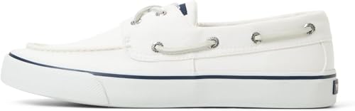 Sperry Men's Bahama Ii Sw Boat Shoe, White, 8.5 Wide