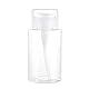 Schieben Sie die Leere Pumpenflasche Nachfüllbar Press Pumpenspender Flasche mit Staubdestem Deckel für Nagellack -Make -up -Entfernerreise (200ML)