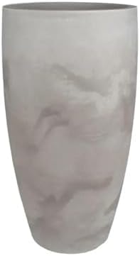 Vaso Conico Slim Liso 33 Cimento Queimado