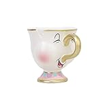 MOWUQEEN Beauty and the Beast Mug Chip Mug Mrs. Potts Chip Cup